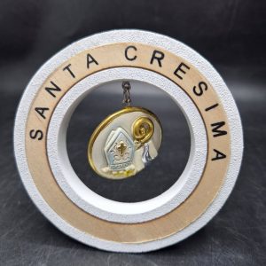 Bomboniera in resina/legno cresima